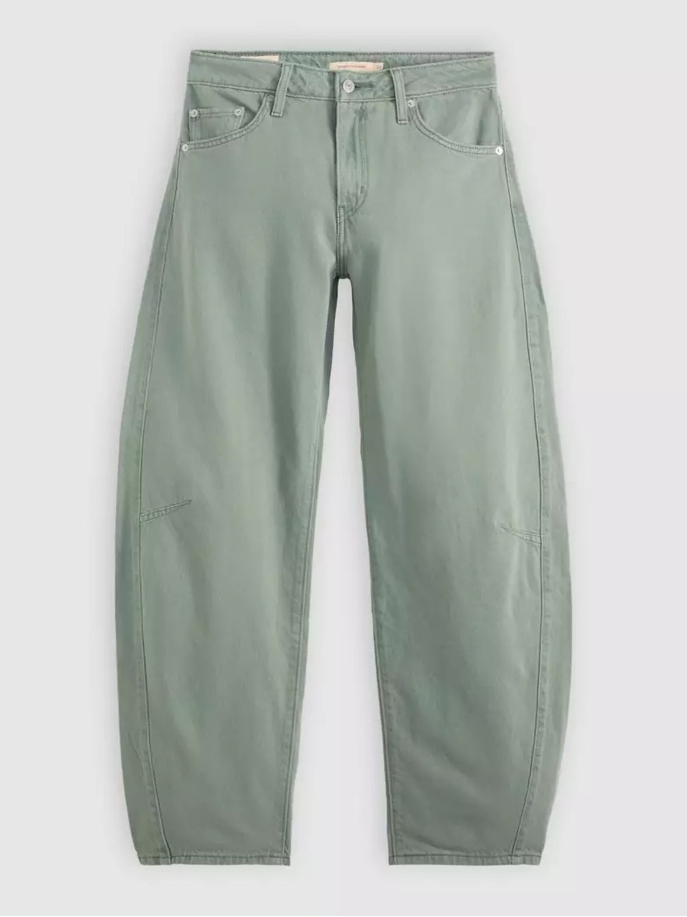 LEVI’S BAGGY DAD BARREL WASHED LAUREL WREATH GD JEANS DENIM 28x30 GREEN